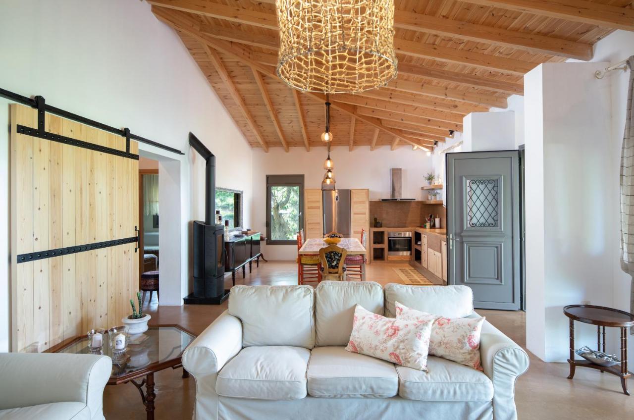 Villa Menie - Golden Fig Sykia Lodge Paralia Sikias Luaran gambar