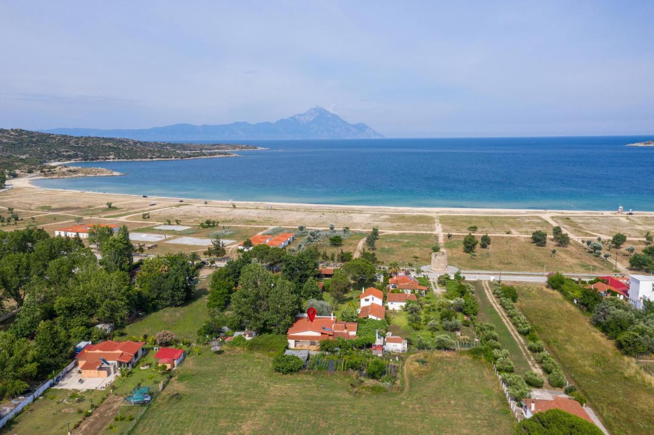 Villa Menie - Golden Fig Sykia Lodge Paralia Sikias Luaran gambar